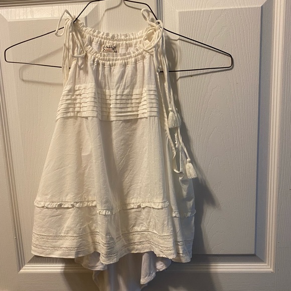 Free People Tops - Free people white top attached to a bodysuit
